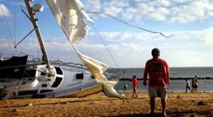 Temporal y naufragio